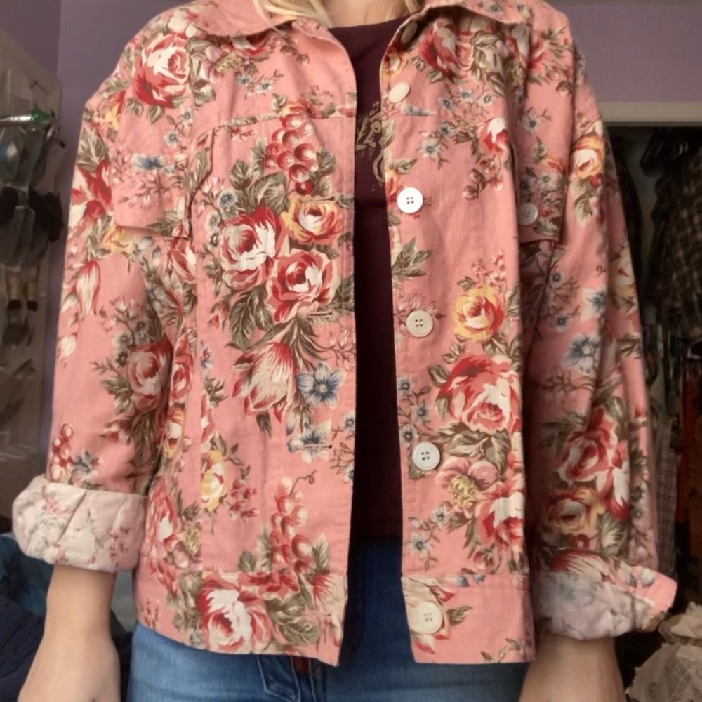Pink Floral Jacket